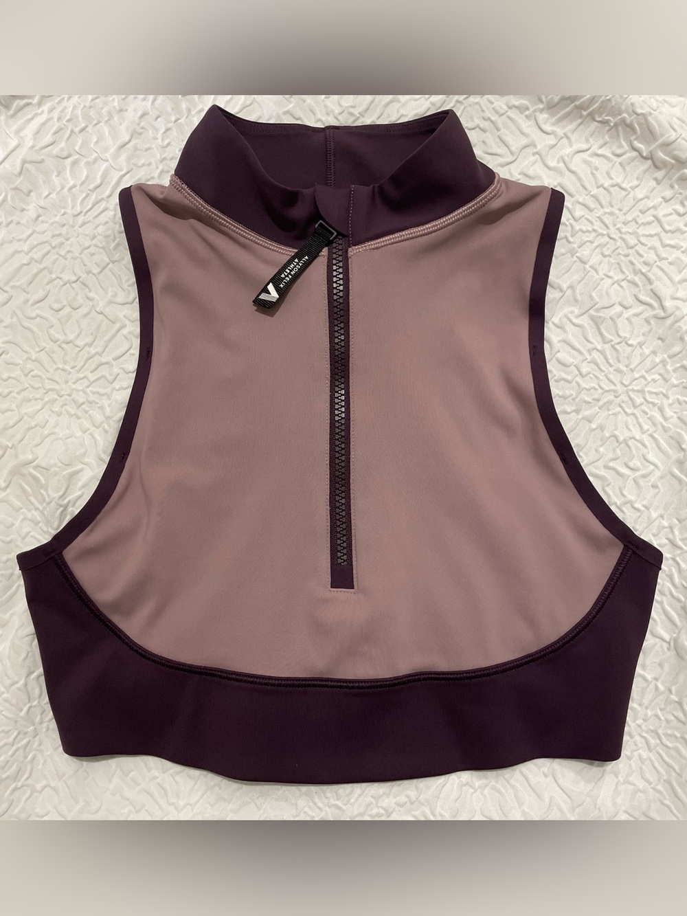 Athleta Allyson Felix Zip-front Sports Bra Size S